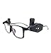 HOOPE 2PCS Eyeglass Flashlight LED Clip-on Night Lamp with Rotate Clip for Maintainer Fisherman Camper Reader in Dark (Glasses Not Included)