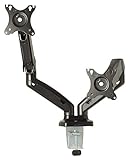 Gladiator Joe Heavy Duty Dual/Two Desktop Monitor Mount/arm VESA Compatible | Fully Adjustable articulating arm | Gas Spring | Supports Heavy Monitors | 13 to 27 inch | 17.6 lb Each arm