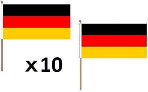 Az Flag Germany Flag 12 X 18 Wood Stick German Flags 30 X 45