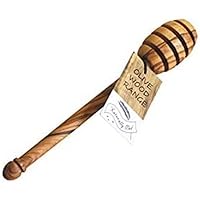 Naturally Med Olive Wood Honey Dipper/Drizzlier