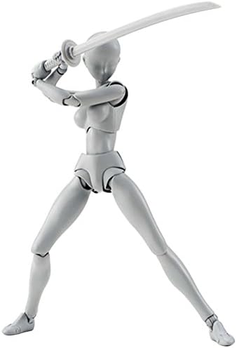 Kikyou SH Figuarts Man DX Gray Action Figure Set, PVC Men Women Character Model DX Action Figure Model Set For SHF Art Anime Toys 5.7 inch (Gray Woman)