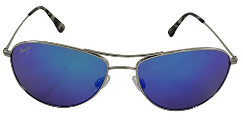 Maui Jim Sunglasses | Baby Beach 245 | Aviator Frame, Polarized Lenses, with Patented PolarizedPlus2 Lens Technology