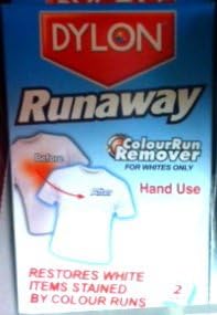 Dylon Runaway Colour Run Remover for Whites Only Hand Use