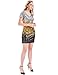 MANER Women's Sequin Glitter Short Sleeve Dress Sexy V Neck Mini Party Club Bodycon Dresses