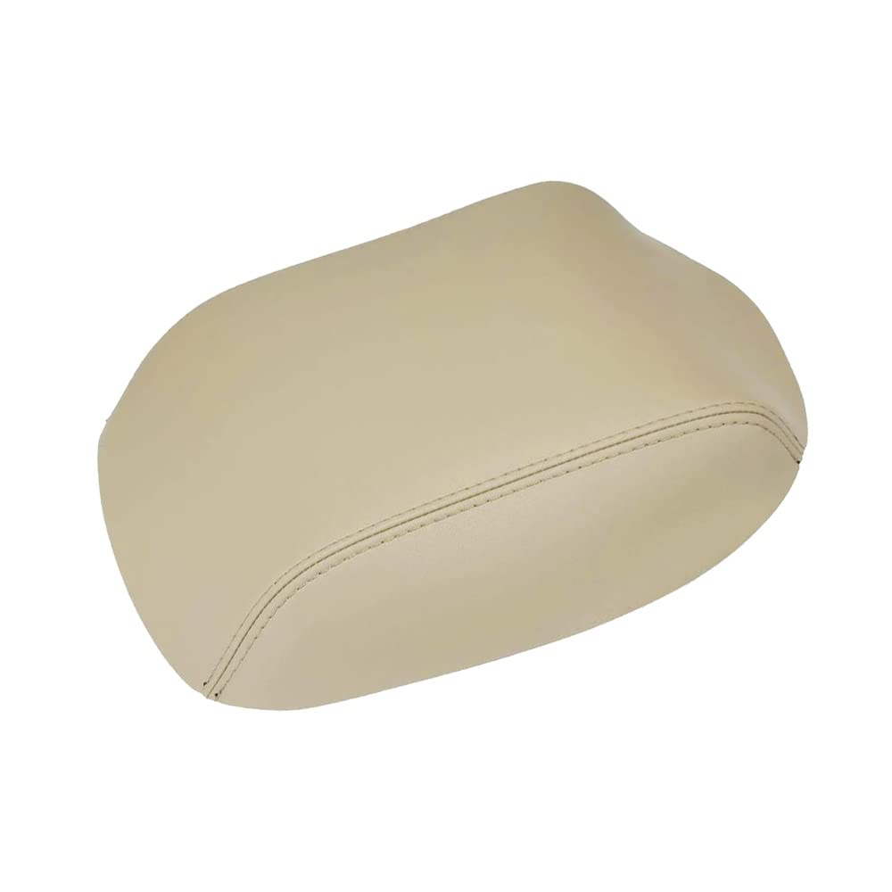 Photo 1 of A ABIGAIL Center Console Armrest Cover Compatible with 2009 2010 2011 2012 2013 2014 2015 Honda Pilot Auto Leather Suture Console Lid Cover Replacement (Beige)