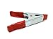Chachlili Multipurpose 4 X 5/8 Inch Red Metal Spring Clamp Grip With PVC Coated Tips and Handles Jaw Opens 1.5 Inches Wholesale Bulk Lot