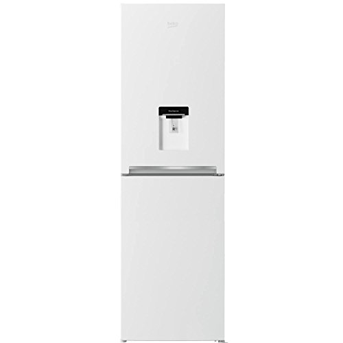 Beko CFG1582DW A+ Frost Free Fridge Freezer with Stored Water Dispenser in White