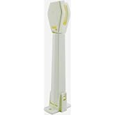 Amazing Drapery Hardware Spring Loaded Cord Tensioner, Ivory, 1 Pack | For Cord Loops, Wall or Floor Mount