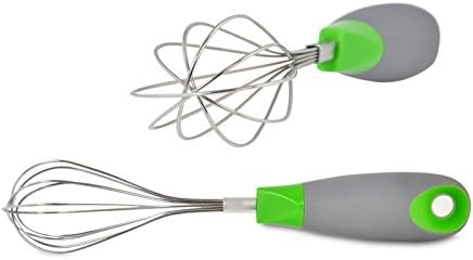 IdealKitchenware Whisk,Egg Beater,10-Inch Utensils.Stainless Steel Rust Free Wires,Comfortable Nonslip Handle.Sturdy Gadgets.Whip,Blend,Beat&Stir Eggs,Egg Whites,Cream. FREE EBOOK included: "The Big Holiday Recipe Book" over 300 pages of Delicious Holiday Recipes! PDF will be emailed after Purchase.