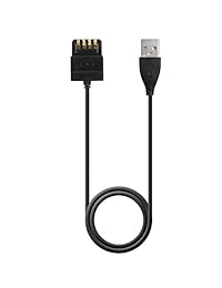 Suunto EON Steel Cargador de repuesto (3.3ft), Tusita Recambio Cargador USB cable de carga Wire Clip Cord carga sincronización de datos accesorios para Suunto Eon Steel