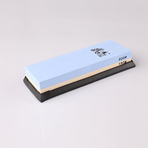 TAIDEA 180/600 Grit Combination Corundum Whetstone Knife Sharpening Stone/Double Two-Sided Knife Waterstone Sharpener T6618W