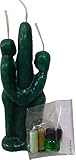 Victoria Rey Green for The Money 6 INCH Man & Woman Candle KIT Kit Vela Dinero Verde