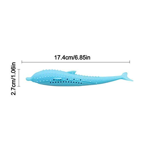 image for youeneom Cat Fish Shape Toothbrush with Catnip, Grinding Claw Toys Tee