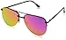 Quay Australia Women's The Playa Sunglasses, Black/Pink Mirror, One Size