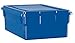 School Smart Storage Box with Lid, 11 x 6 x 16 Inches, Blue