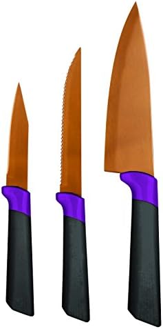 3 Piece Copper Titanium Knife Set