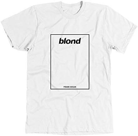 Qonnon Men's White Short Sleeve Generic Cotton Blond Frank Ocean T-Shirt