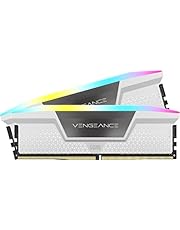 Corsair Vengeance RGB DDR5 32GB (2x16GB) 5200MHz C40 Intel Optimized Desktop Memory (Dynamic Ten-Zone RGB Lighting, Onboard Voltage Regulation, Custom XMP 3.0 Profiles, Tight Response Times) White