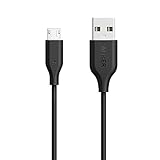 Anker Powerline Micro USB (3ft) - Durable Charging Cable, with Aramid Fiber and 5000+ Bend Lifespan for Samsung, Nexus, LG, Motorola, Android Smartphones and More (Black)