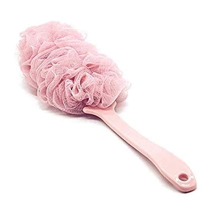 Not Available Loofah for Women Bath Sponge Loofah for Men and Women Loofah for Bathing Sponge for Bathing Scrub Brush with Handle for Body Cleansing Beauty Accessories Assorted Color