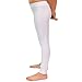 Stretch is Comfort Girl's Cotton Footless Leggings White Medium