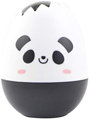 Correction Tapes Creative Mini Cartoon Panda Egg Shell Shape Corrective Tape Press Type Refillable Decorative Office School Supplies 1Pc Black