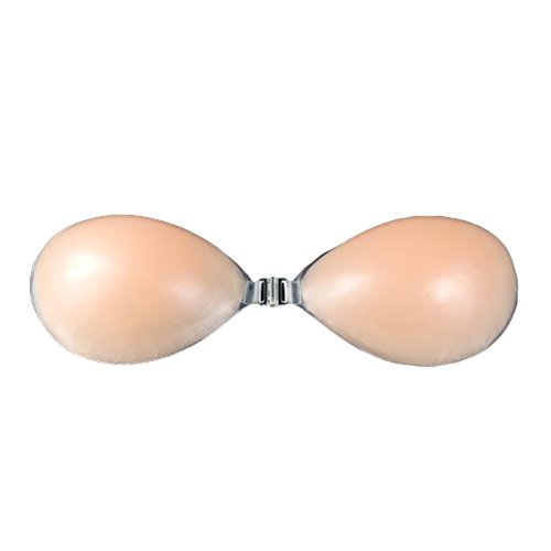 Sealike New Arrival Soft Silicone Invisible Self Adhesive Strapless Bra Push Up Bra Backless Strapless Bra Cleavage Enhance Bra for Women with a Stylus(A Cup)