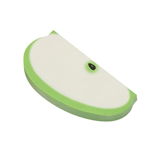 Fruit Memo Pad,SMYTShop Fruit Sticky Notes,Cute Sticky Notes Post it Creative DIY Fruit Memo Pads Kawaii Stickers Paper Korean Stationery Office Papelaria Supplies (Green Apple) - Thumbnail 3