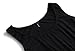 Zattcas Womens Summer Contrast Sleeveless Tank Top Floral Print Maxi Dress Black Pink