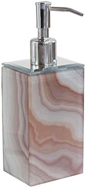 Jay Imports Agate Swirl Soap Lotion Dispenser Pump for Kitchen or Bathroom Sink Décor