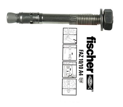 Fischer FAZ II Anchor Bolts Concrete Anchors 12/50 E 62911