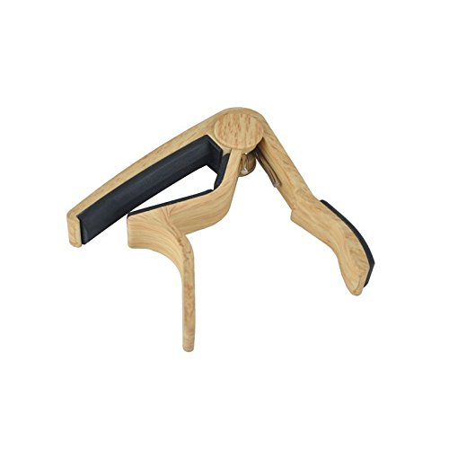 VT BigHome Quick Change Clamp Key Acoustic Classic Guitar Capo Adjust The Pitch Personalized Wood Grain Guitar Capo Guitar Accessories