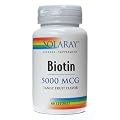 Solaray Biotin Lozenge, 5000 mcg, 60 Count