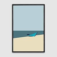 Framed Canvas Wall Art Minimalistic Painting Canvas Prints Home Artwork Decoration for Living Room,Bedroom - 16x24 inches
