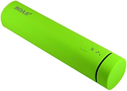 Boas® Bluetooth Speaker &amp; 5200mAh Portable Charger USB External Battery Power Pack for iPhone 5S, 5C, 5, 4S, iPad Air, mini, Galaxy S5, S4, S3, Note 3, Nexus 4, HTC One, One 2 (M8), Motorola Droid, Moto X, PS Vita, Gopro, most Smartphones, MP3/MP4/Tablets/Computers and other USB-charged devices- Green
