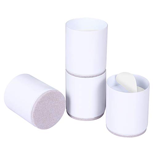 Ezprotekt 2 Inch Round Bed Risers HeavyDuty Furniture Risers Table Leg