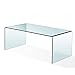 PeachLeaf Glass Coffee Table, 39.3