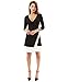 PattyBoutik Women's V Neck 3/4 Sleeve A-Line Wrap Dress