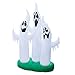 Holidayana Halloween Inflatable Ghost Family - 10 ft Halloween Ghost Family Inflatable Yard Decor with Super Bright Internal Lights, Built-in Fan, and Anchor Ropes