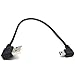 USB to Right Angle Mini USB - Aggice Reversible USB 2.0 Type A Male 90 Degree to Mini USB B Right Angle Cable 20cm