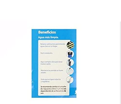 Pack 2 Cartuchos Jumbo de Repuesto de Polipropileno Filtro Estándar Compatible con Rotoplas Filtración Agua 50 Micras Capacidad para Toda la Casa