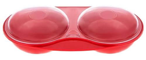 Easy Cook NS606R Microwave Egg Poacher, red, 2 cup