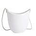 GAQUNH Ceramics Plant Hanger Indoor Pot Wall Art Outdoor Hanging Plant Holder Hanging Planter Stand Flower Pots for Decorations Great for Succulent Plants, Air Plant, Mini Cactus,White，4 Packthumb 2