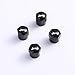 TK-KLZ 4Pcs for Jeep Skull Logo Car Wheel Tires Valve Stem Caps for Chrysler Jeep Grand Cherokee Wrangler Compass Cherokee Renegade Patriot Grand Comander Decoration Accessories (Black)