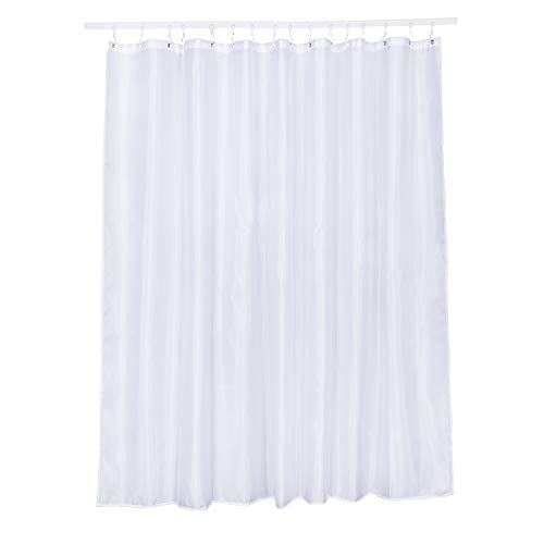 VRSS Flexible Bendable Straight Curved Curtain Track for L Shape U Shape Bay Windows Shower Curtains Room Divider DIY Mounting Accessories Include (Shower Curtain(94" W x 72" H))