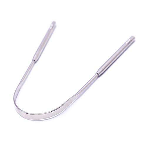Isshah Stainless Steel Metal Tongue Scraper Cleaner - Get Rid of Bad Breath and Bacteria - Pack of 4 - Eco Friendly Packaging - Thumbnail 5