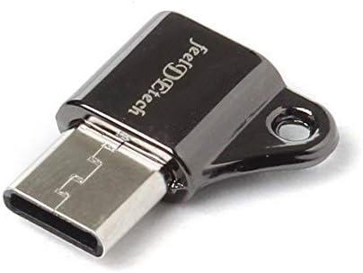 feelDEtech Micro USB To Type-C OTG Adapter With Key Chain,Black