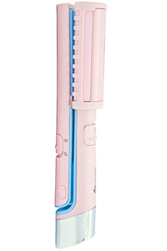 UNIX USB Mini Magic Dual-Purpose Flat Irons Hair Straightener UCI-A2779TW, Portable USB plug-in Heating Hair Irons (Pink)