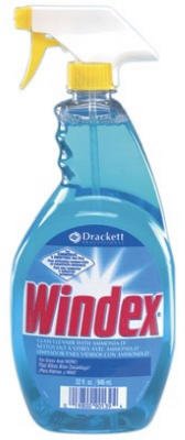 WINDEX 70765 GLASS CLEANER, INSTITUTIONAL, AMMONIA D, 32-OZ.