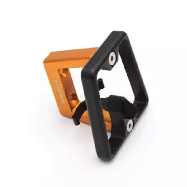 London Craftwork Aluminium Front Carrier Block for Brompton (Black/Orange)